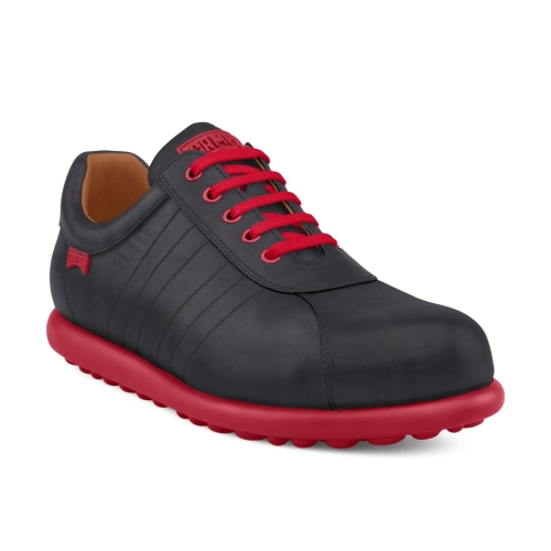 Camper Pelotas Womens Sneakers US-66631 Black / Red USA Online